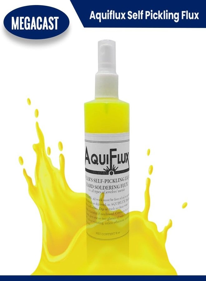 MegaCast Aquiflux Self Pickling Flux for Precious Metals Gold Silver Jewelry and Hard Soldering 8 Oz Megacast (275 ml) - Image 2